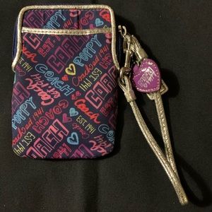 Coach Poppy Wristlet